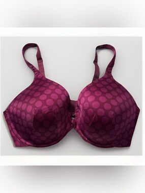 Ambrielle Plum Polka Dot T-Shirt Bra